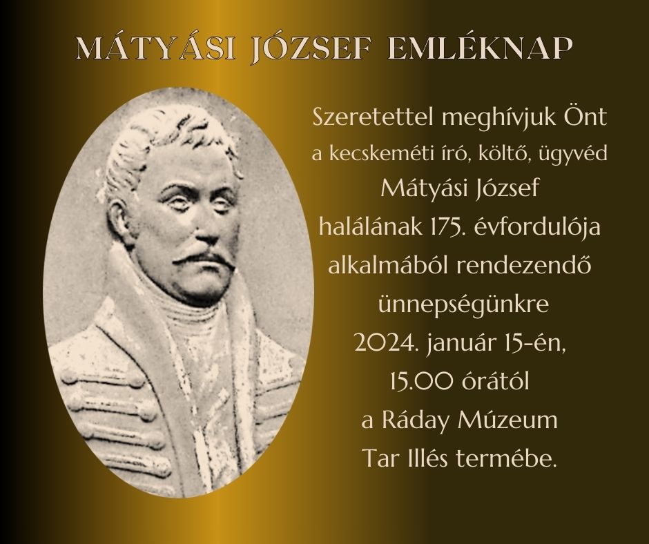 Mátyási József Emléknap